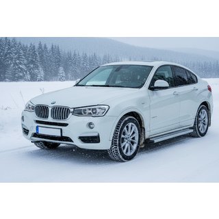 Бокові пороги Maya V2 (2 шт., Алюміній) BMW X4 F26 2014-2018 рр. фото 1