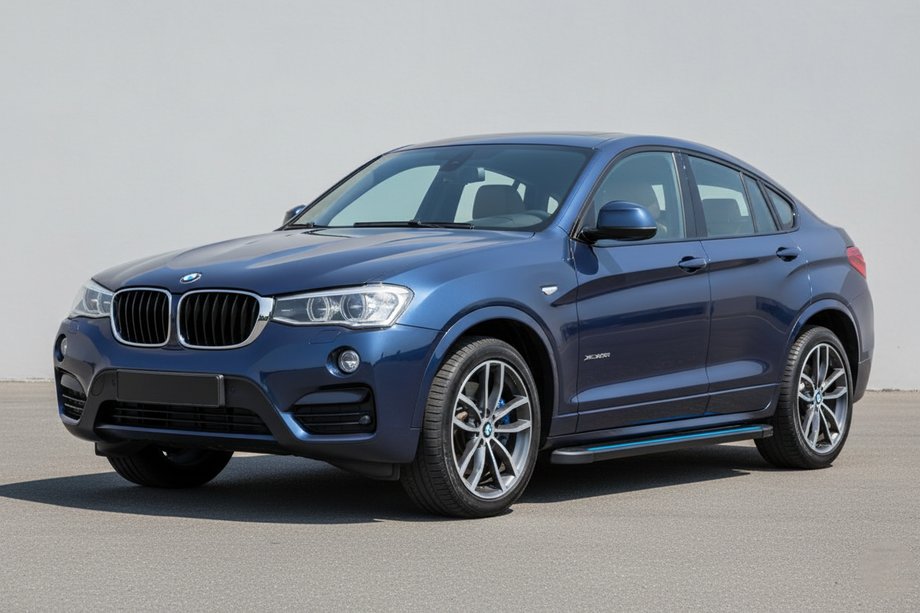 BMW X4 F26 2014-2018 рр. Бокові пороги Maya Blue (2 шт., Алюміній) Фото 1