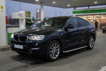 BMW X4 F26 2014-2018 рр. Бокові пороги Maydos V1 (2 шт., Алюміній) фото 1