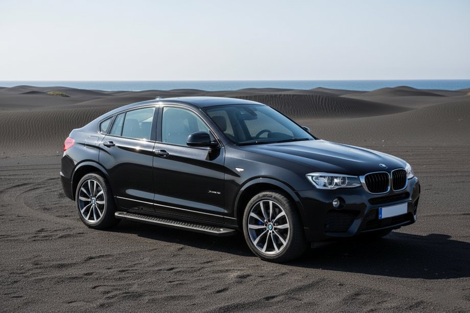 BMW X4 F26 2014-2018 рр. Бокові пороги Allmond Black (2 шт., Алюміній) Фото 1