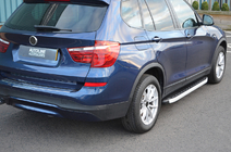 BMW X4 F26 2014-2018 рр. Бокові пороги Fullmond (2 шт., Алюміній) фото 2