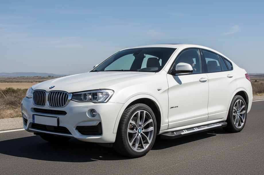 BMW X4 F26 2014-2018 рр. Бокові пороги Sunrise (2 шт., Алюміній) Image