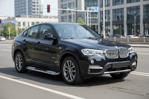 BMW X4 F26 2014-2018 рр. Бокові пороги Tayga V2 (2 шт., Алюміній) фото 1
