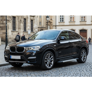 Бокові пороги Vision New Grey (2 шт., Алюміній) BMW X4 F26 2014-2018 рр. фото 1