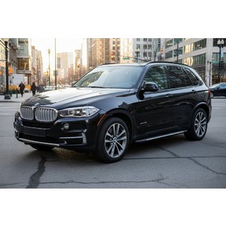 Бокові пороги Bosphore Grey (2 шт., Алюміній) BMW X5 F15 2013-2018 рр. фото 1