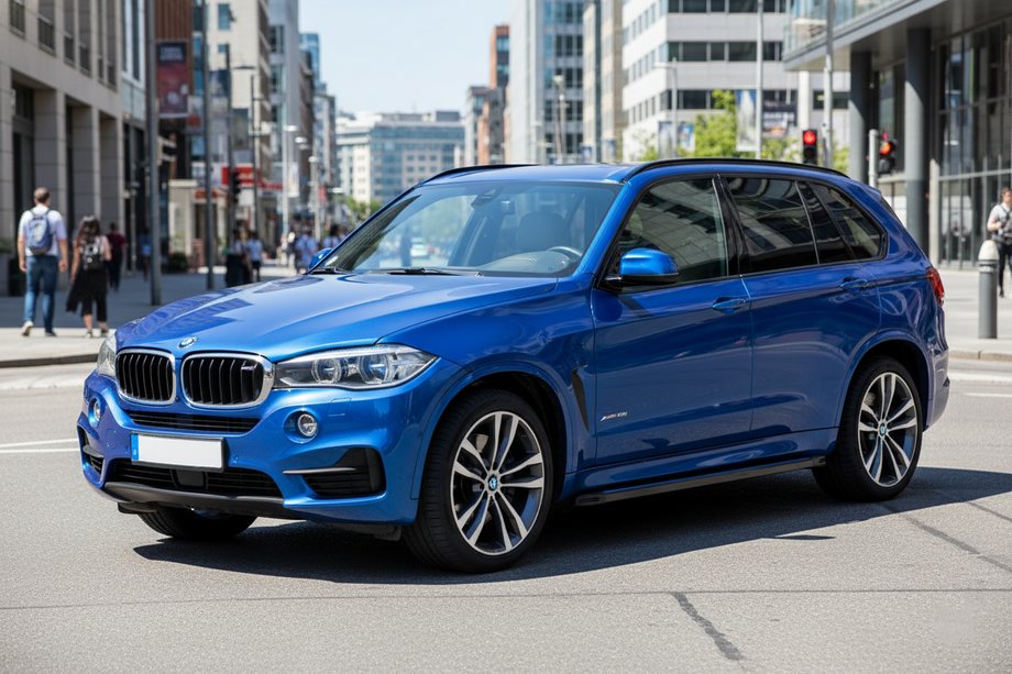 BMW X5 F15 2013-2018 рр. Бокові пороги Maya Blue (2 шт., Алюміній) Фото 1