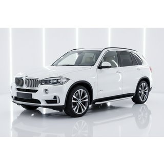 Бокові пороги Maydos V2 (2 шт., Алюміній) BMW X5 F15 2013-2018 рр. фото 1