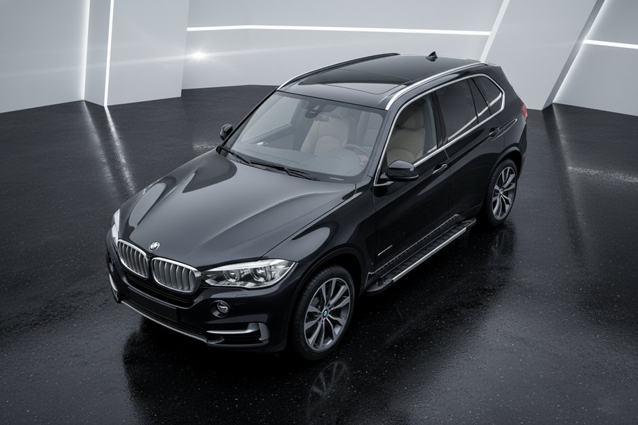 BMW X5 F15 2013-2018 рр. Бокові пороги RedLine (2 шт., Алюміній) Фото 1