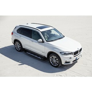 Бокові пороги Sunrise (2 шт., Алюміній) BMW X5 F15 2013-2018 рр. фото 1