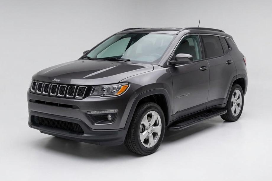 Jeep Compass 2016- рр. Бокові пороги Bosphore Black (2 шт., Алюміній) Фото 1