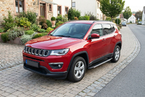 Jeep Compass 2016- рр. Бокові пороги Duru (2 шт., Алюміній) фото 1