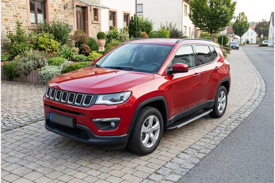 Jeep Compass 2016- рр. Бокові пороги Duru (2 шт., Алюміній) Image