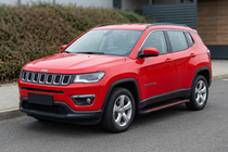 Jeep Compass 2016- рр. Бокові пороги Maya Red (2 шт., Алюміній) фото 1