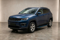 Jeep Compass 2016- рр. Бокові пороги Maya Blue (2 шт., Алюміній) фото 1