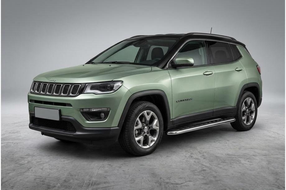 Jeep Compass 2016- рр. Бокові пороги Maydos V1 (2 шт., Алюміній) Image