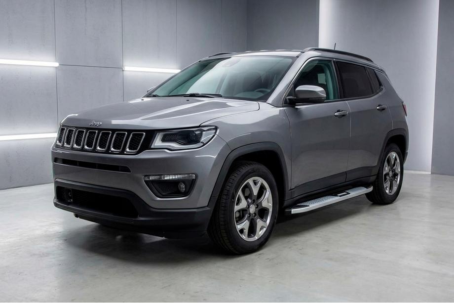 Jeep Compass 2016- рр. Бокові пороги Mevsim Grey (2 шт., Алюміній) Image