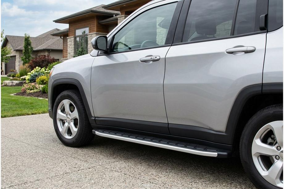 Jeep Compass 2016- рр. Бокові пороги Fullmond (2 шт., Алюміній) Image
