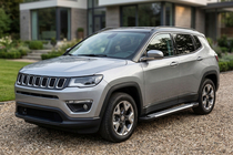 Jeep Compass 2016- рр. Бокові пороги Line (2 шт., Алюміній) фото 1