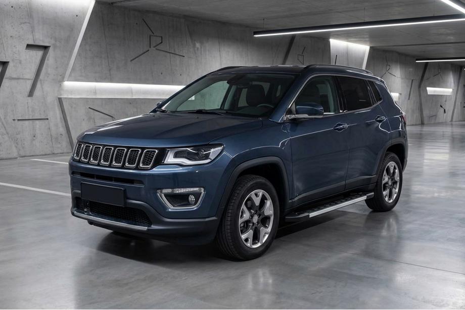 Jeep Compass 2016- рр. Бокові пороги RedLine (2 шт., Алюміній) Image
