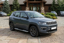 Jeep Compass 2016- рр. Бокові пороги Tayga V2 (2 шт., Алюміній) фото 1