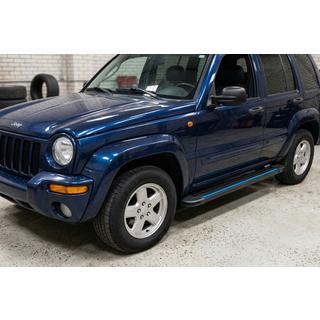 Бокові пороги Maya Blue (2 шт., Алюміній) Jeep Cherokee/Liberty 2002-2007 рр. фото 1