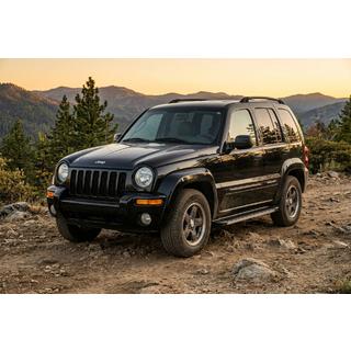Бокові пороги Maya V1 (2 шт., Алюміній) Jeep Cherokee/Liberty 2002-2007 рр. фото 1