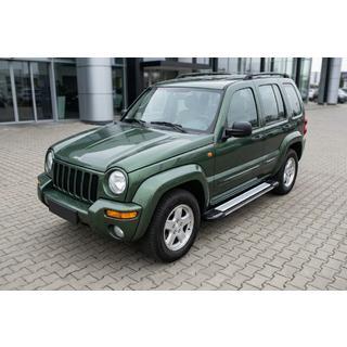 Бокові пороги Rainbow (2 шт., Алюміній) Jeep Cherokee/Liberty 2002-2007 рр. фото 1