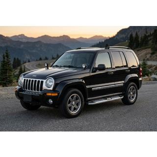 Бокові пороги Mevsim Grey (2 шт., Алюміній) Jeep Cherokee/Liberty 2002-2007 рр. фото 1