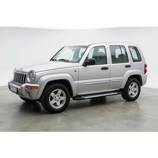 Бокові пороги Line (2 шт., Алюміній) Jeep Cherokee/Liberty 2002-2007 рр. фото 1