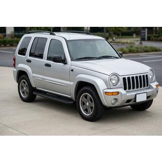 Бокові пороги Tayga Black (2 шт., Алюміній) Jeep Cherokee/Liberty 2002-2007 рр. фото 1