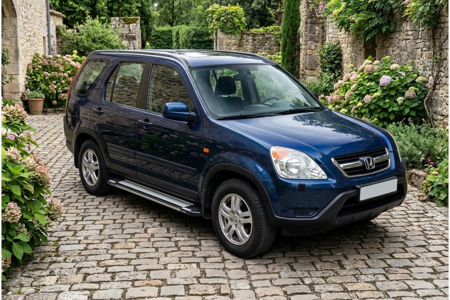 Honda CRV 2001-2006 рр. Бокові пороги Rainbow (2 шт., Алюміній) Image