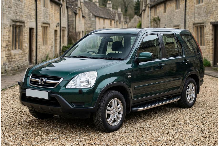 Honda CRV 2001-2006 рр. Бокові пороги BlackLine (2 шт., Алюміній) Фото 1