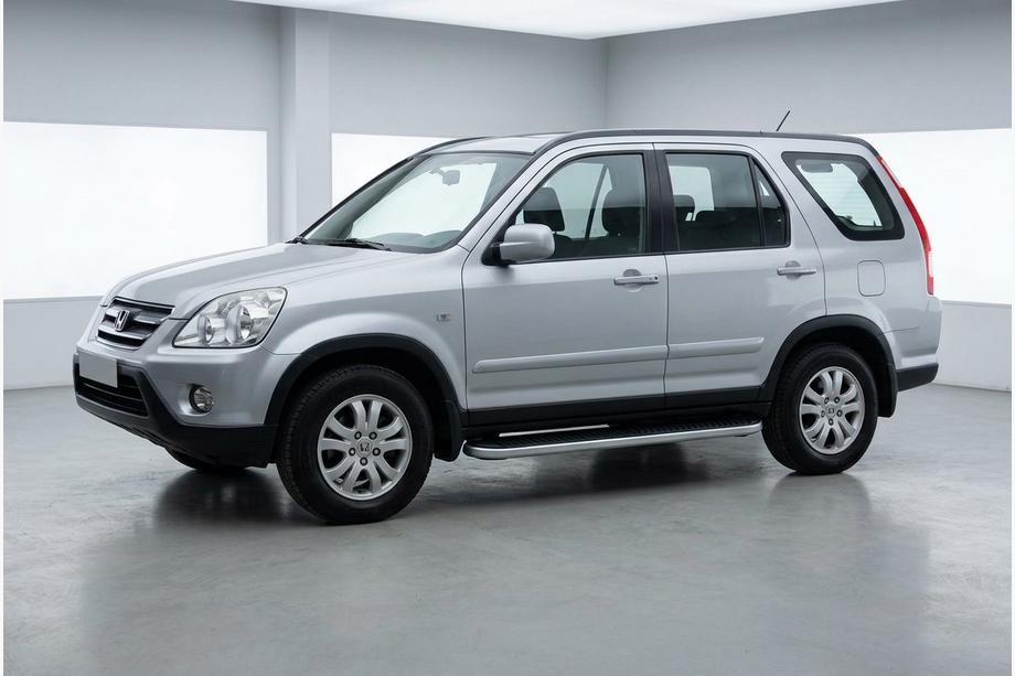 Honda CRV 2001-2006 рр. Бокові пороги Tayga Grey (2 шт., Алюміній) Фото 1