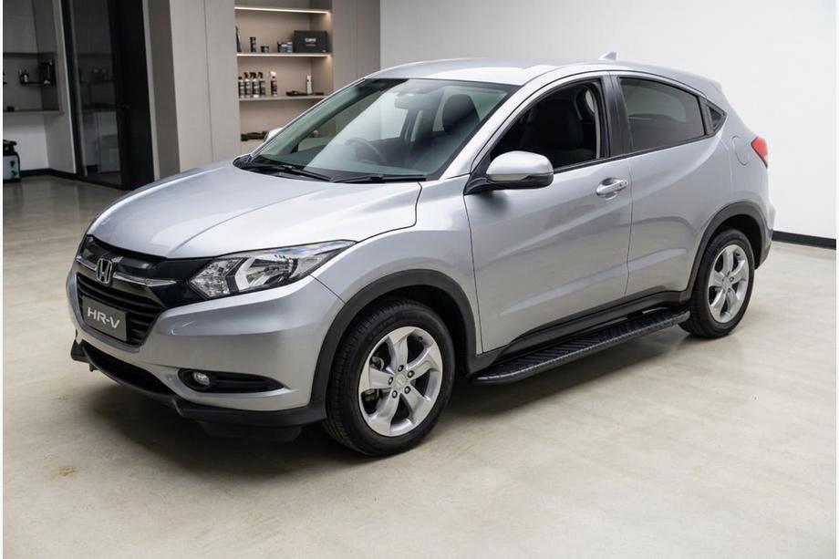 Honda HR-V 2014-2021 рр. Бокові пороги Bosphore Black (2 шт., Алюміній) Image