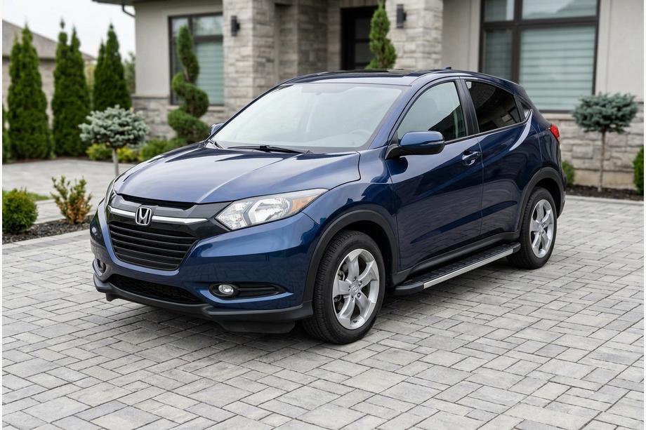 Honda HR-V 2014-2021 рр. Бокові пороги Duru (2 шт., Алюміній) Image