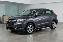 Honda HR-V 2014-2021 рр. Бокові пороги Maya V1 (2 шт., Алюміній) фото 1