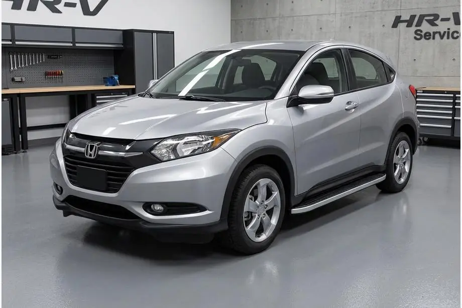Honda HR-V 2014-2021 рр. Бокові пороги Tayga Grey (2 шт., Алюміній) Фото 1
