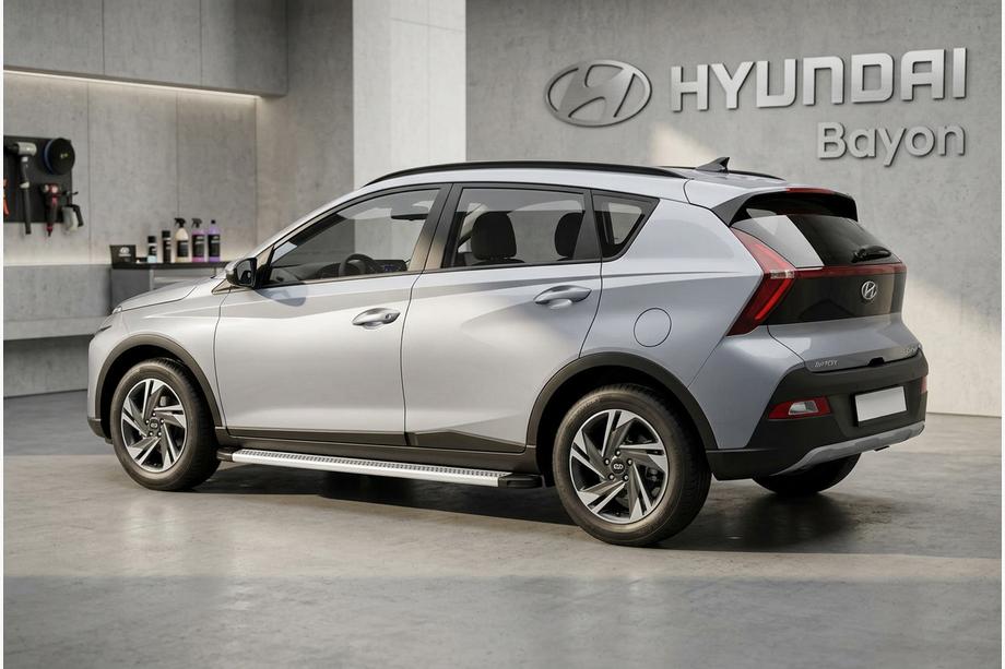 Hyundai Bayon 2021- рр. Бокові пороги Maya V2 (2 шт., Алюміній) Фото 1