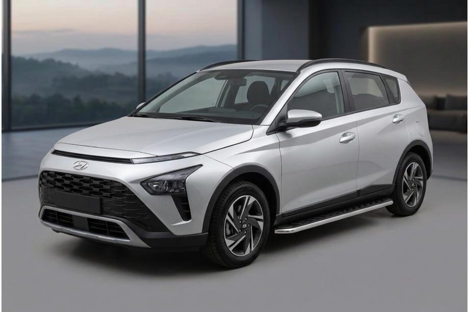 Hyundai Bayon 2021- рр. Бокові пороги Maydos V1 (2 шт., Алюміній) Image