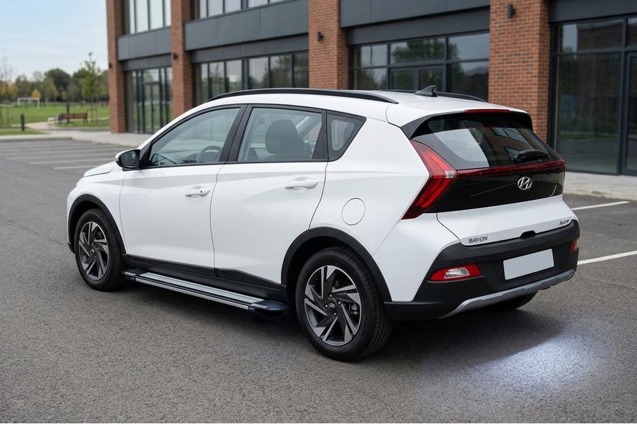 Hyundai Bayon 2021- рр. Бокові пороги Rainbow (2 шт., Алюміній) Image