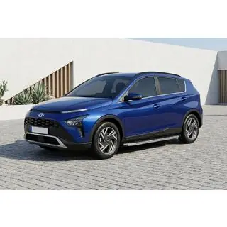 Бокові пороги BlackLine (2 шт., Алюміній) Hyundai Bayon 2021- рр. фото 1