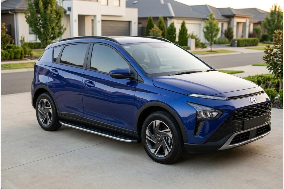 Hyundai Bayon 2021- рр. Бокові пороги Fullmond (2 шт., Алюміній) Image