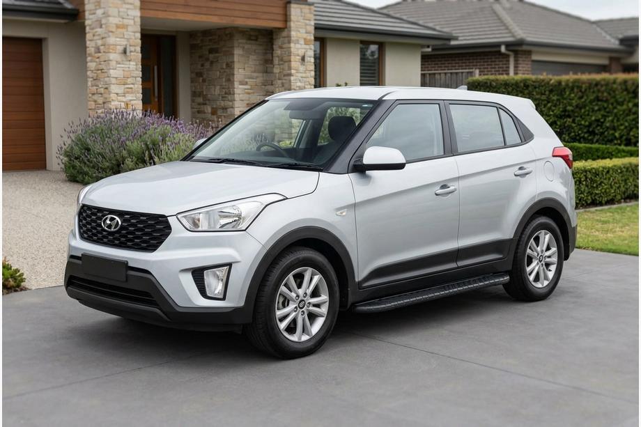 Hyundai Creta 2014-2020 рр. Бокові пороги Bosphore Black (2 шт., Алюміній) Фото 1