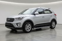 Hyundai Creta 2014-2020 рр. Бокові пороги Tayga Grey (2 шт., Алюміній) фото 1