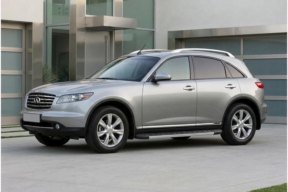 Infiniti FX 2003-2008 рр. Бокові пороги Duru (2 шт., Алюміній) Image