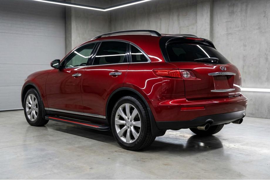 Infiniti FX 2003-2008 рр. Бокові пороги Maya Red (2 шт., Алюміній) Image