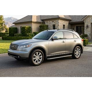 Бокові пороги Maydos V1 (2 шт., Алюміній) Infiniti FX 2003-2008 рр. фото 1