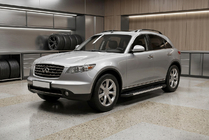 Infiniti FX 2003-2008 рр. Бокові пороги RedLine (2 шт., Алюміній) фото 1