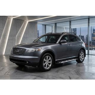 Бокові пороги Sunrise (2 шт., Алюміній) Infiniti FX 2003-2008 рр. фото 1