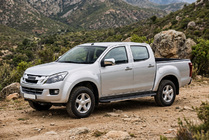 Isuzu D-Max 2011-2019 рр. Бокові пороги Bosphore Grey (2 шт., Алюміній) фото 1